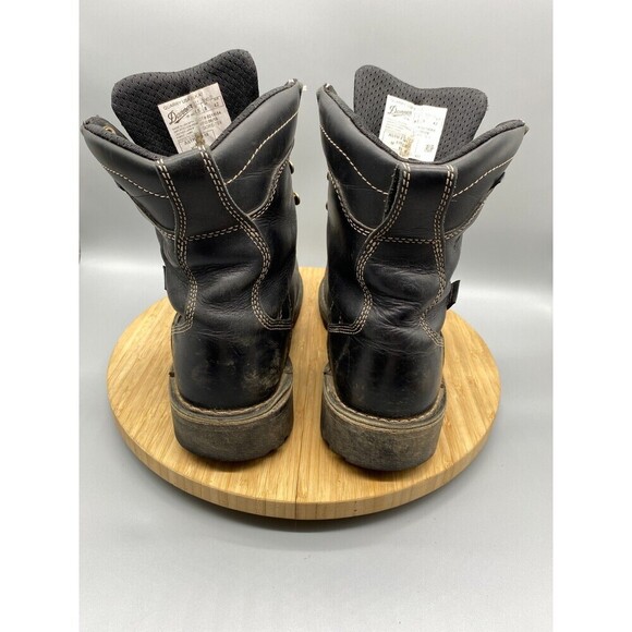 Danner 8" Logger Gore-Tex Quarry Boots Black Leather Combat USA Mens Size 8.5 M - Picture 5 of 11